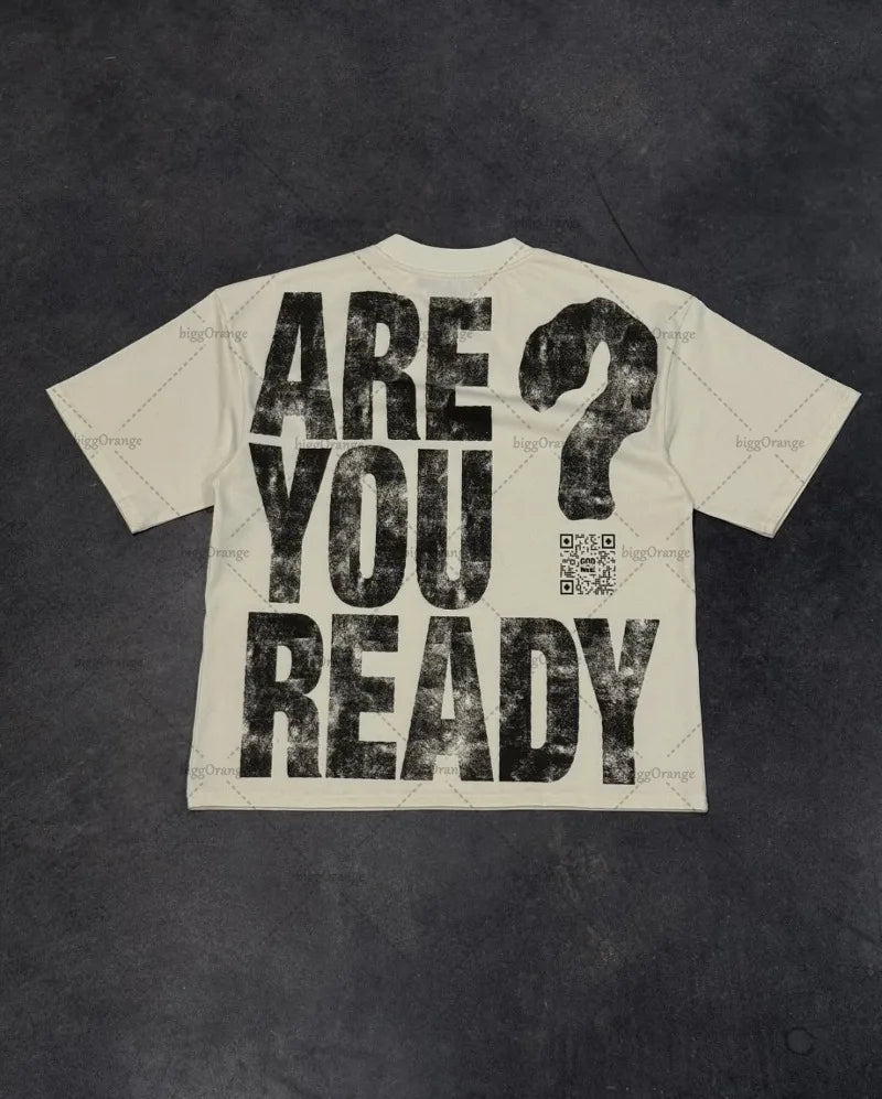 American Retro Classic All-match Top Y2K Harajuku Oversized Letter Printed T-shirt Men Street Hip-hop Loose Casual Short-sleeved Street King Limited