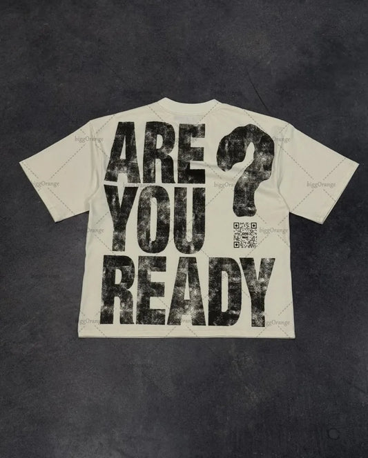 American Retro Classic All-match Top Y2K Harajuku Oversized Letter Printed T-shirt Men Street Hip-hop Loose Casual Short-sleeved Street King Limited