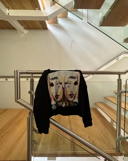 Harajuku Vintage Hoodie Oversized Goth Streetwear Tops Grunge Hoodies Women Couples 2024 Sweatshirt Gothic Y2k Clothes Street King Limited
