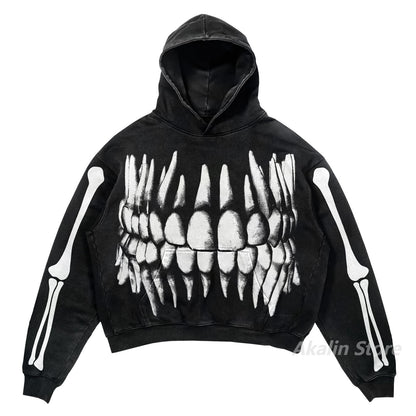 Harajuku streetwear men Oversized angel Print Hoodies Women Tops tracksuit men Couples Sweatshirt Goth Y2k Clothes men clothing Street King Limited