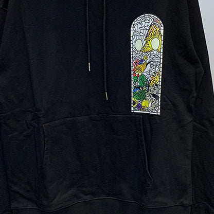 New WHO DECIDES WAR Hoodies Men Woman Deep Blue Oversized Vintage Eagle Printing Trend Hip Hop Hooded Hoodies Street King Limited