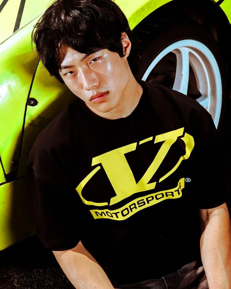 European and American New Racing Letter Printed Oversized Short-sleeved Tops Men Y2k Harajuku Retro Fashion Loose T-shirts Women Street King Limited