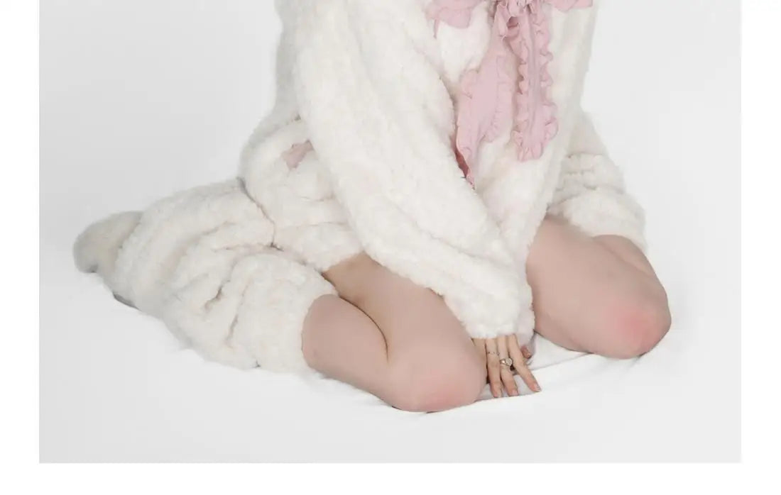 Harajuku Sweet Thicknecked Bow College Coat Woman Zip Up Hoodie Sailor Suit Plush Hoodies Women 2023 Streetwear Goth Y2k Clothes Street King Limited
