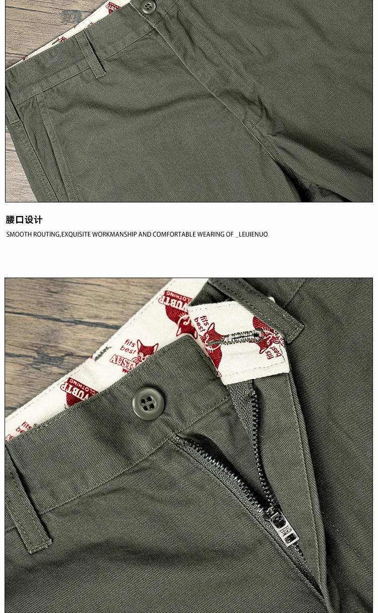 men business casual fashion pure cotton commute pants japanese streetwear amikaji fashion straight cargo pant trouser unique cargo style 1909