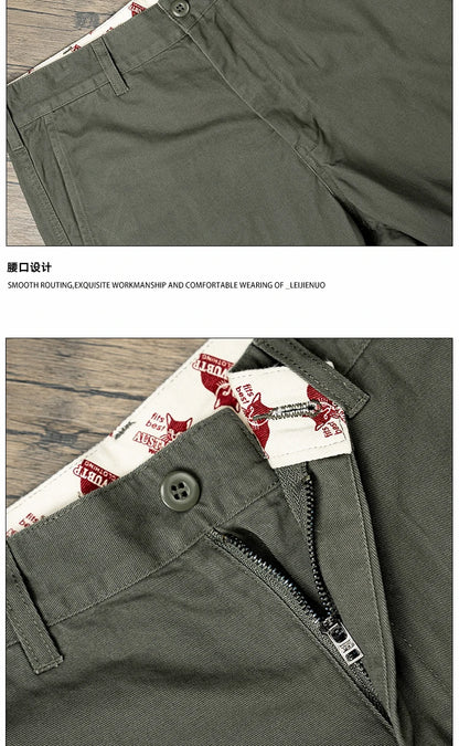 men business casual fashion pure cotton commute pants japanese streetwear amikaji fashion straight cargo pant trouser unique cargo style 1909