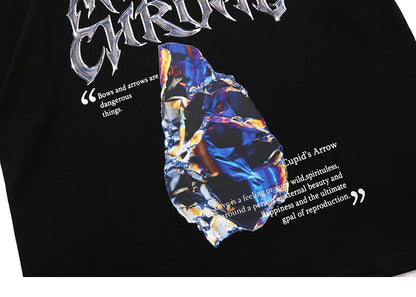 2023 Men Hip Hop Streetwear T-Shirt Harajuku Letter Graphic Printed Tshirt Summer Short Sleeve T Shirt Cotton Casual Tops Tees Street King Limited