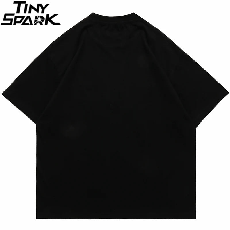 2023 Men Hip Hop Streetwear T-Shirt Harajuku Letter Graphic Printed Tshirt Summer Short Sleeve T Shirt Cotton Casual Tops Tees Street King Limited