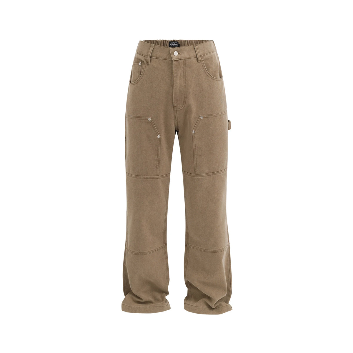solid color straight casual ropa hombre mens jeans streetwear pocket baggy cargo pants loose casual denim trousers oversized baggy cargo bottoms