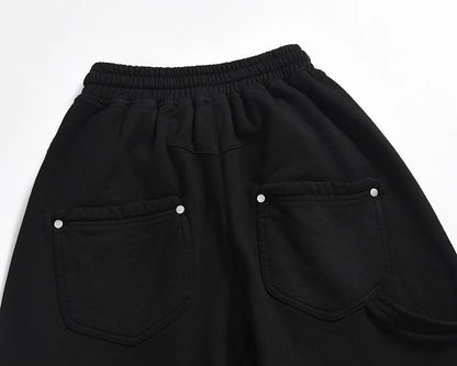 Streetwear Washed Vintage Solid Baggy Joggers Sweatpants Mens and Womens Straight Pocket Loose Casual Drawstring Trousers Street King Limited