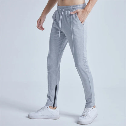 rainbowtouches new thin casual pants men fashion slim fit solid color brand trousers sweatpants elastic men workout pant unique joggers style 5064
