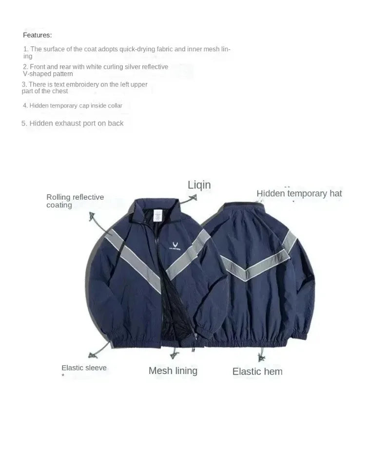 american cargo jacket mens college flight training quick drying color block bomber coat couple high street motorcycle outwear unique cargo style 1800