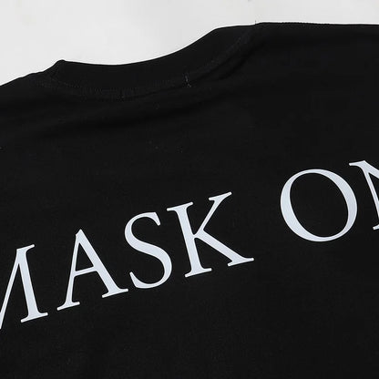 2024ss New IH NOM UH NIT T-shirt Masked Gold Necklace Printing Men Woman Good Quality Chaopai Top Tees Street King Limited