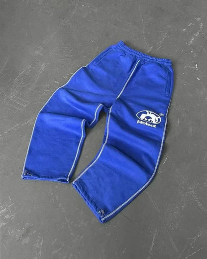 y2k retro camo graphic baggy pants gothic hip hop streetwear sweatpants casual pants womens mens elastic waist jogging trousers unique joggers style 1302