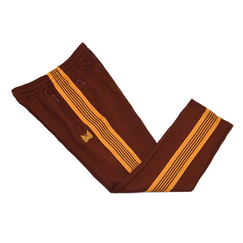 tie xiuhong high quality men woman pants chaopai versatile side edge weaving stripe embroidery loose joggers sweatpants unique joggers style 4901
