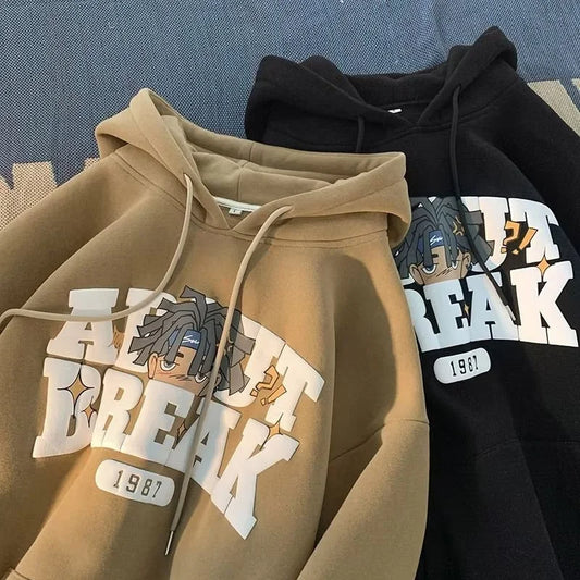 Minimalist Fall Street Hoodie Oversized Bold Fit