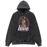 "Lost Love" Unisex Men Women Streetwear Graphic Hoodie Daulet Apparel