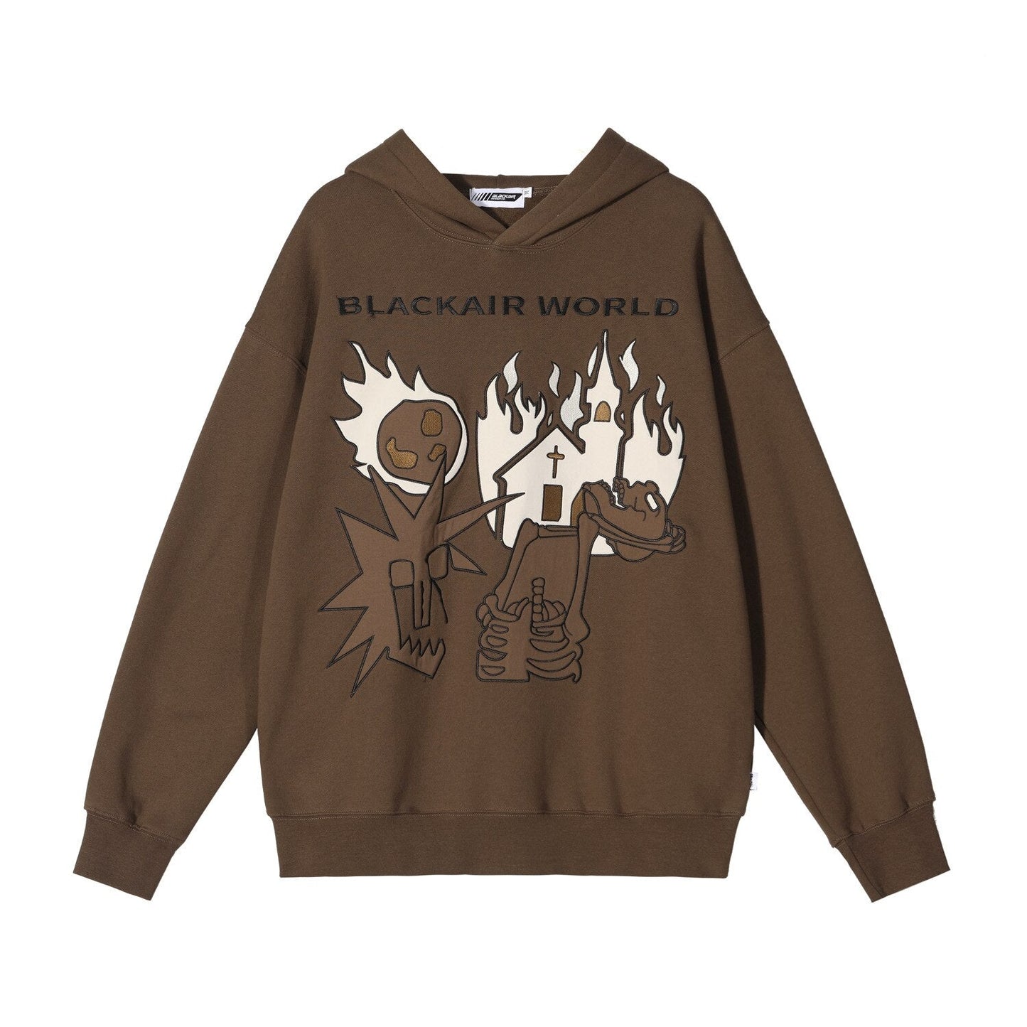 "Burning Up" Unisex Men Women Streetwear Graphic Hoodie Daulet Apparel