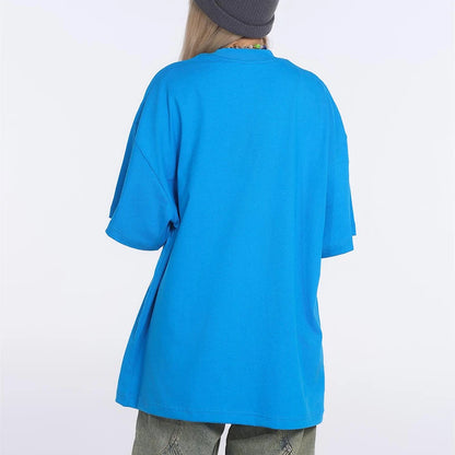 Saint T-shirts New Vintage Wash Letter Printing Chaopai High Street Men Woman Loose Casual Short Sleeve Top Tee Street King Limited