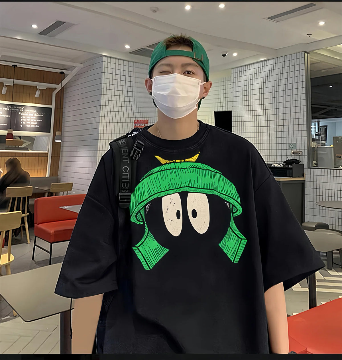 VINTGAE TALK Retro Tops Anime Printing High-Street Cotton Quality T-Shirt Street King Limited