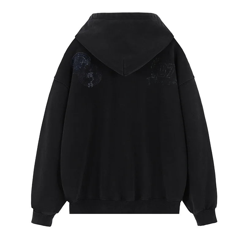 A woolen hoodie is loose Street King Limited