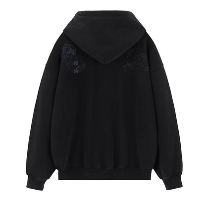 A woolen hoodie is loose Street King Limited