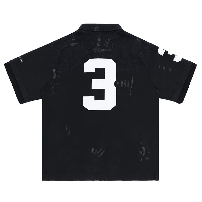 Embroidered patchwork shirt Street King Limited