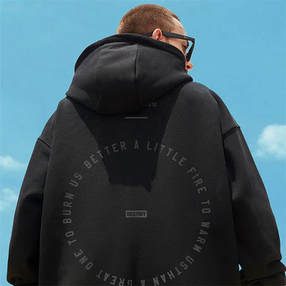 Autumn Loose Pullovers Men Women Destiny Letter Print Hoodies Oversized y2k Hoodie Couples Harajuku Fashion Hooded Sweatshirts Street King Limited