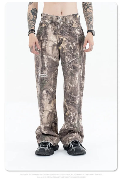 2024AW dry wood camo jeans Street King Limited