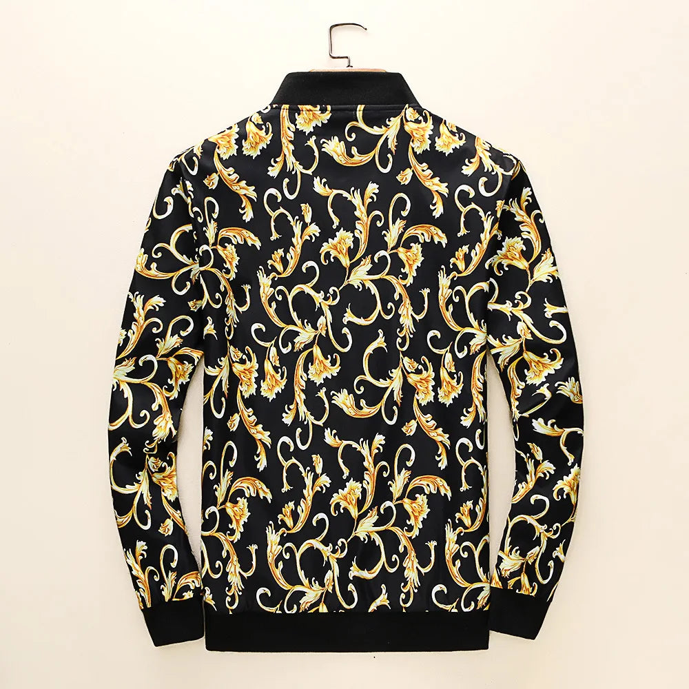 new 2023 luxurious gentleman men 3d flowers heavy baseball coats jackets abstract digital coat warm 431 minimalist street pants