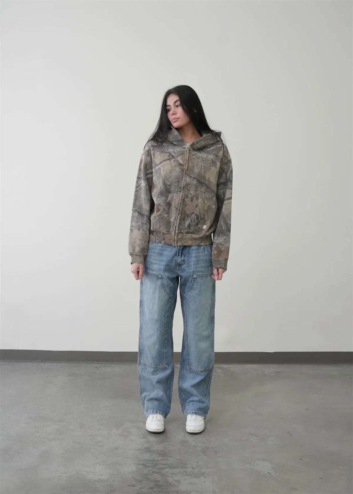 harajuku streetwear y2k hoodie zipper jacket oversized high street sweatshirt women vintage pullovers hip hop coat women hoodies unique default style 539