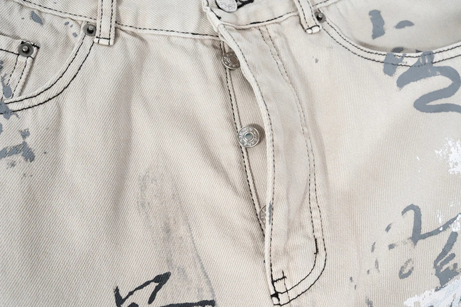 men hip hop baggy jeans graffiti printed loose straight denim pants dirty washed streetwear fashion jeans trousers white unique jeans style 685
