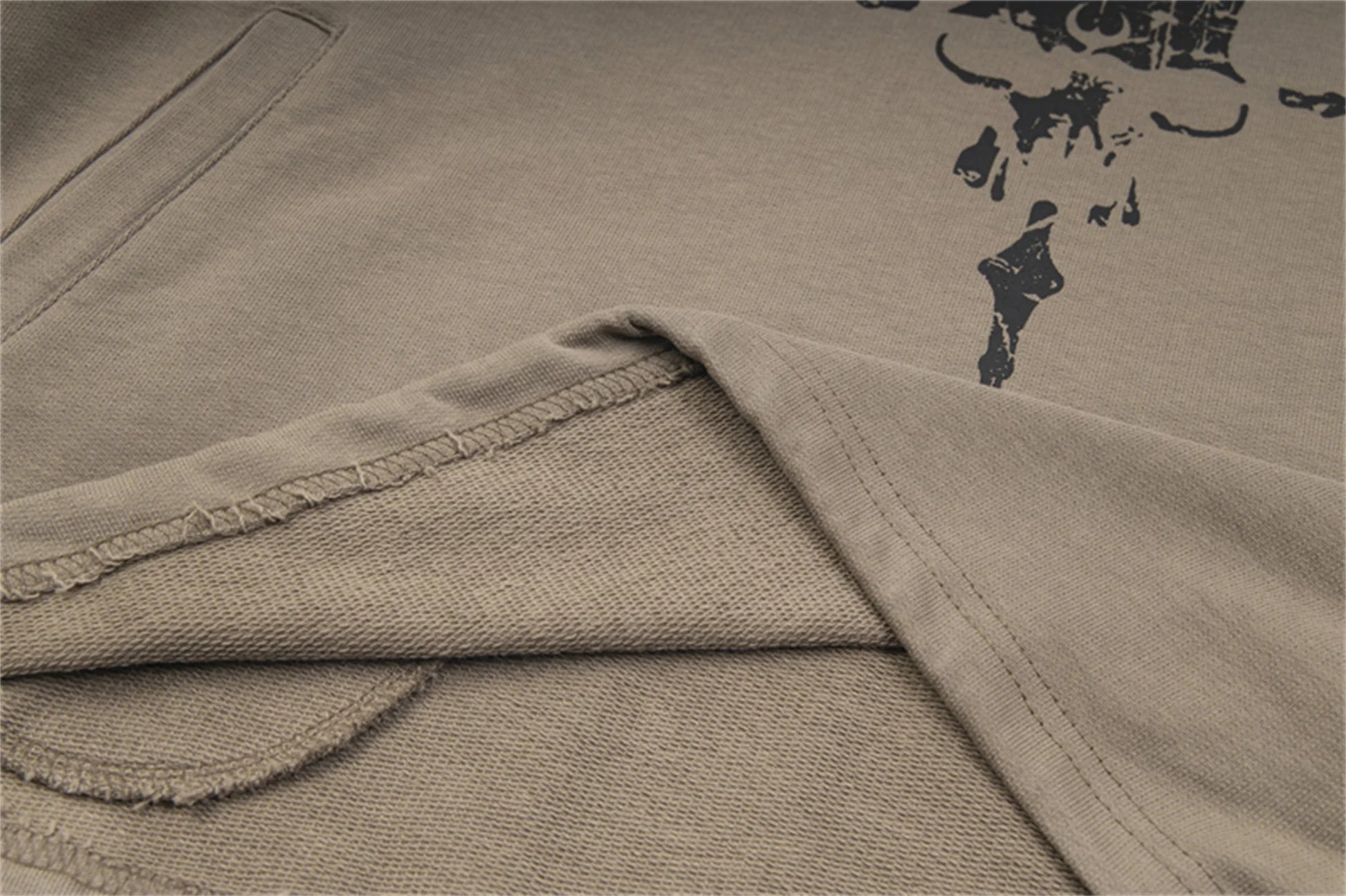 THUG CLUB Brand Fashion Skull Cross Print High-Street Cotton Casual Loose Worn Hoodies For Winter Street King Limited