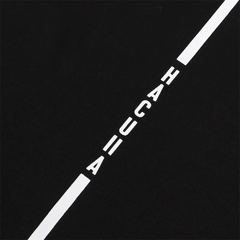 New HACULLA T-shirt Men Woman Chaopai Graffiti Street Art Printing Summer Loose Casual O-Neck Cotton Top Tees Street King Limited