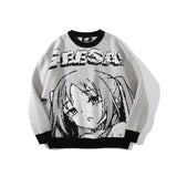 "Straight Face" Unisex Men Women Streetwear Graphic Sweater Daulet Apparel