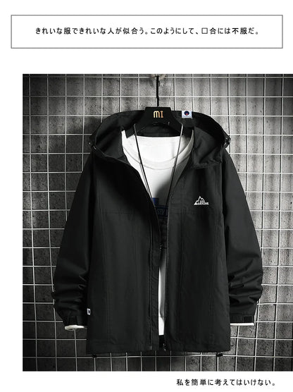 men clothing jacket for men new hooded coat for men jackets zip coats casual fishing couple top spring and autumn unique default style 5246