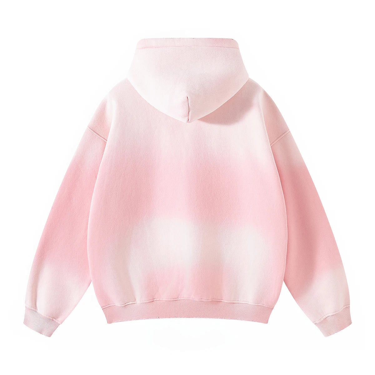 Autumn and Winter Washing Spray Dyeing Baggy Hoodies Distressed Hip Hop Gradient Men's and Women's Oversize Hooded Sweatshirts Street King Limited