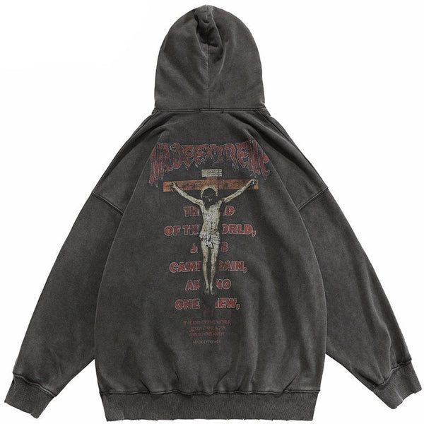 "Fallen King" Unisex Men Women Streetwear Graphic Hoodie Daulet Apparel