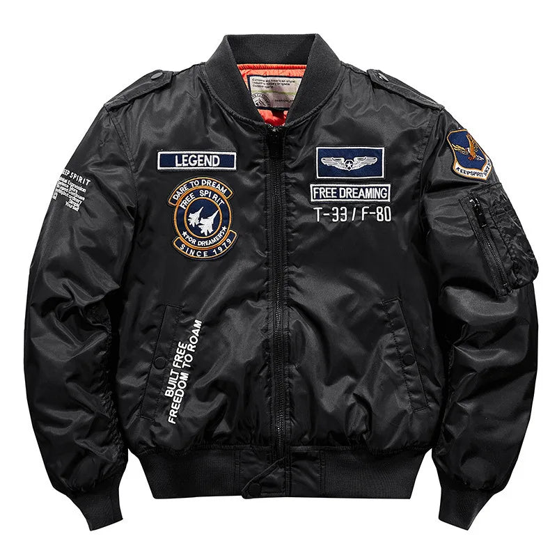2023 hot bomber jacket mens air force ma 1 military baseball jacket plus size coat thick cargo jacket men clothing unique cargo style 5526