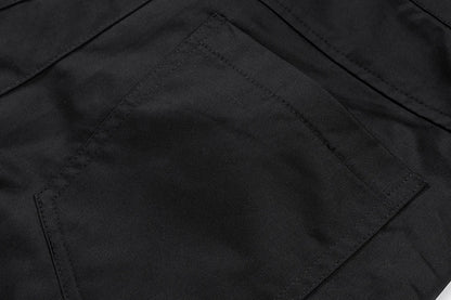 high street multi pokcets functional wide leg cargo pants unisex black straight baggy y2k overalls oversized loose trousers unique cargo style 436