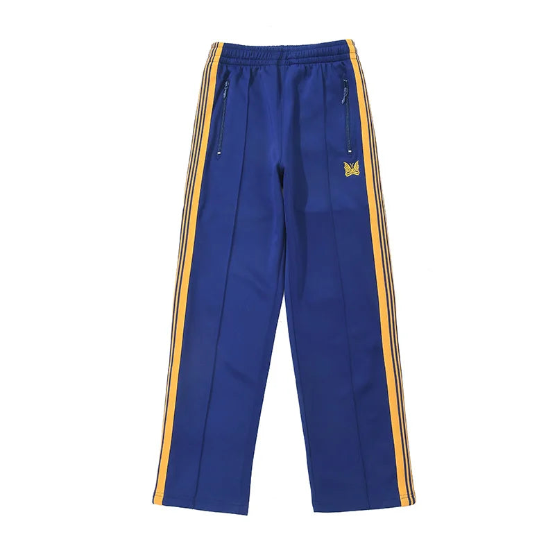 best quality embroidery logo new pants men woman side edge weaving stripe drawstring loose casual grey motion trousers unique default style 4917