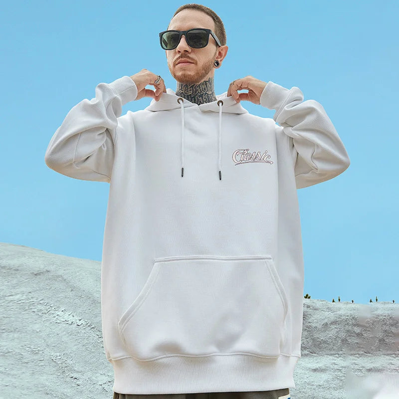 Autumn Haughty Angel Graphic Fleece Hoodies For Men Oversized Retro Loose Hoody Sweatshirts American Streetwear Y2K Clothes Street King Limited