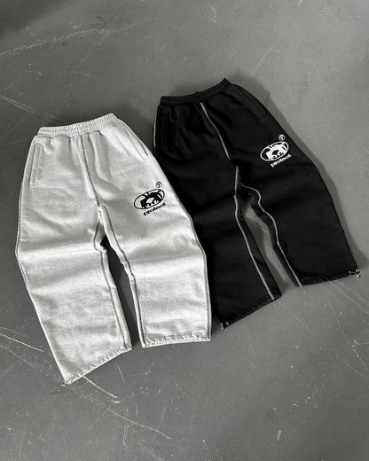 American Fashion Trend Hot Spot Loose Pants Men Women Y2K New Street Hip Hop Vintage Wide-leg Pants Couple Harajuku Casual Pants Street King Limited