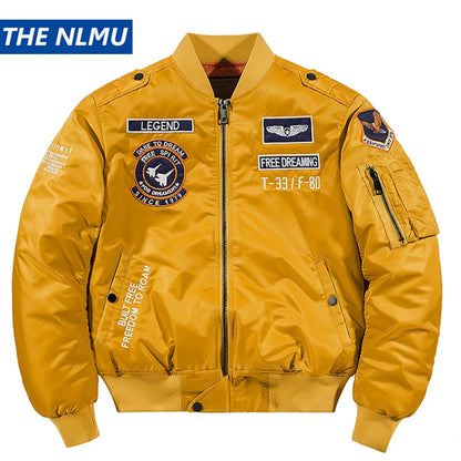 2023 hot bomber jacket mens air force ma 1 military baseball jacket plus size coat thick cargo jacket men clothing multi-pocket cargos