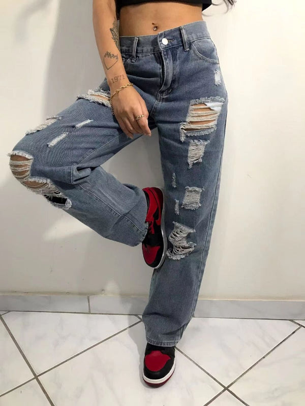 "Skate" Unisex Men Women Streetwear Denim Jeans Daulet Apparel