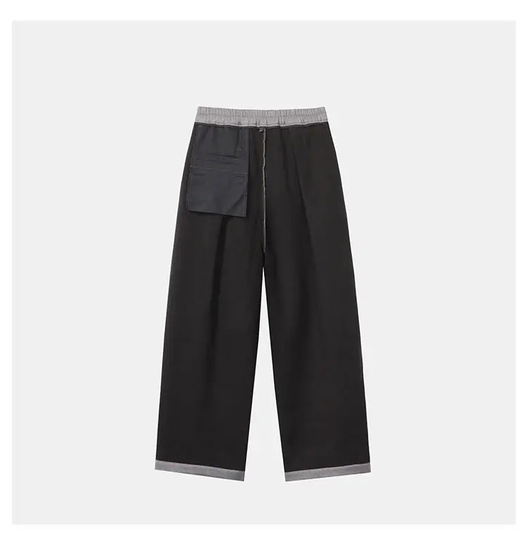 autumn winter plus velvet casual trouser men fashion loose thicken straight suit pant office man trousers unique default style 2172