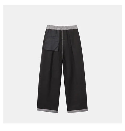 autumn winter plus velvet casual trouser men fashion loose thicken straight suit pant office man trousers unique default style 2172