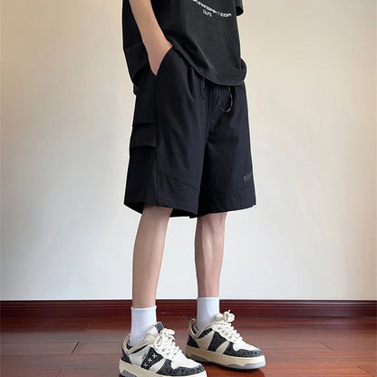 summer sports cargo shorts for men casual baggy breathable hip hop fashion bermuda short pants daily beach y2k streetwear shorts unique cargo style 3133