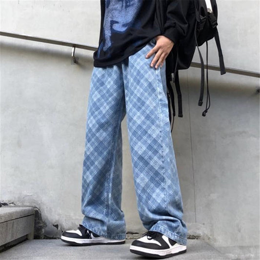 "Plaid" Streetwear Hip Hop Unisex Pants Daulet Apparel