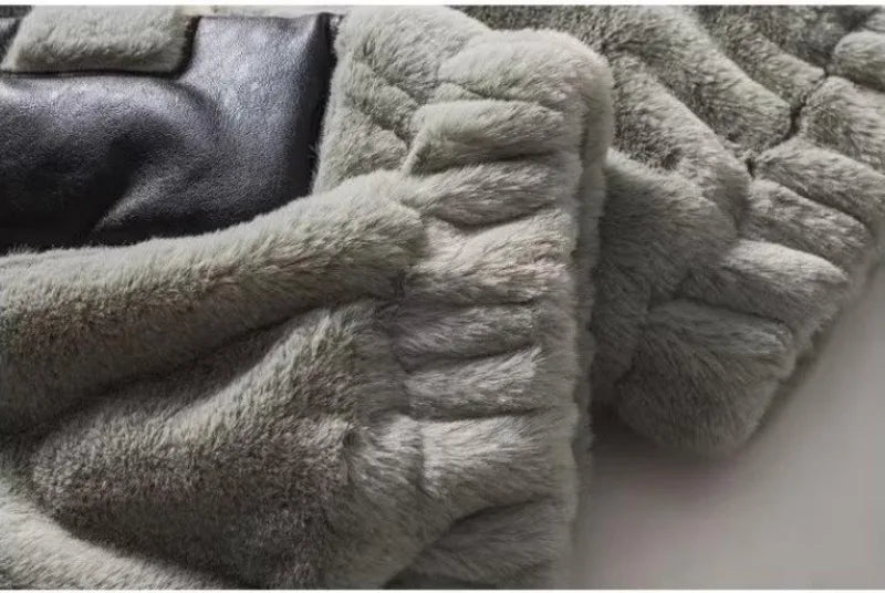 Street Lamb Wool Jacket Mens 2024 Winter Stand Collar Letter Patchwork College Parkas Fleece Warm New Thickening Couple Coats Street King Limited