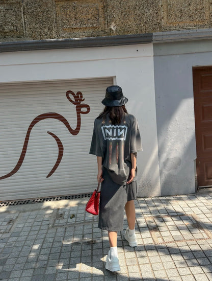Summer Hotselling Vintage High-Street 90s Style Rock Band T-Shirt Tops For Men Street King Limited